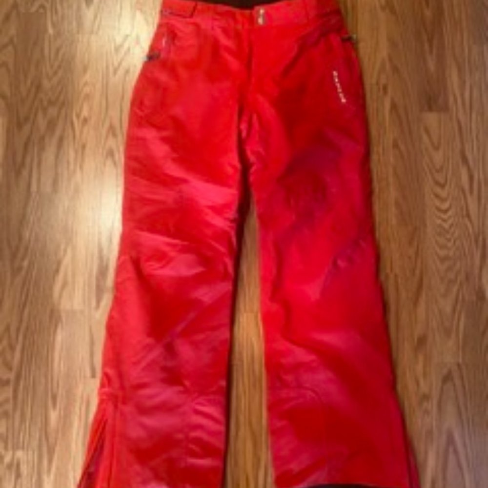 Cherry Red Ski Pants